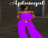 Purple Zoe Pant Fit
