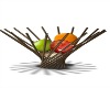 Bronze Art Fruit Basket