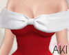Aki Bow Dress Red-White