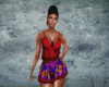 Diva Romper Red