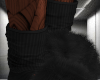 S. Slippers W/sock - BlK