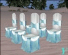 wedding chairs blue