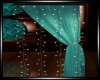 BB|Teal Curtains W/Lghts