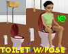 !@ Antique toilet w/pose
