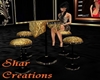 Chic Blk/Gld Club Table