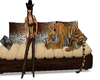 couch with live tiger