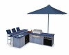 Blue illusion barbacue