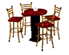 Red  & Gold Table Set