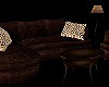 Small Rustic Brown Sofa