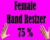 Female Hand Resizer 75%