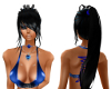 Blk,Blue Highlite Pony
