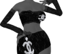 *CH@NEL Lace Dress Black