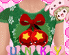 Green Mistletoe Onesie