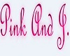 pink and J name banner