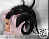 .tM. Blk Horns Pink Hair