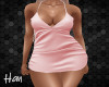 Slinky Satin Pink Dress