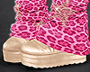 Y2K Pink Leopard Legwarm