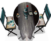 TEAL HORSE COFFEE CHAIRS