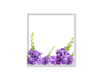 purple flower frame