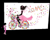 little girls wall mural