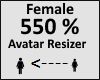Avatar scaler 550% Femal