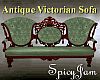 Antq Victorian Sofa LtGr