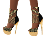 black /Gold Heels
