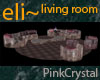 eli~ SofaSet PinkCrystal