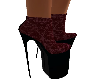 maroon lace boot