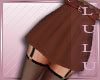 Studded skirt-brown-