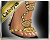 {CT}JS:Gold lips sandals