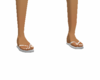 White flip flops