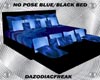 No Pose Blue/black Bed