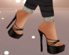 black sandals