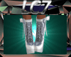 Silver Knit Boots