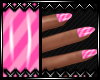 !F Candy Stripe Nails