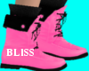 Kids Pink Butterfly Boot