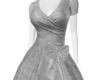 silver retro dress