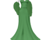 (SP) Green Fluffy dress
