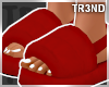 ᵀ Red Plush Slides