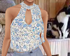 TF* Big Bow Floral Top