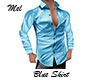Blue Shirt Satin