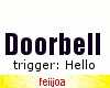 Doorbell purple | hello
