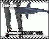 Shark Bites Left Leg