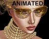 Gold glasses glitter ANI