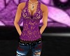 Purple/black laced top