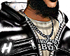 Leather W Fur Coat H.O
