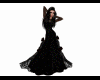Black rose dress