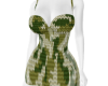 Green Sheer Camo Dress
