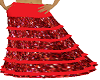 sheath skirt red